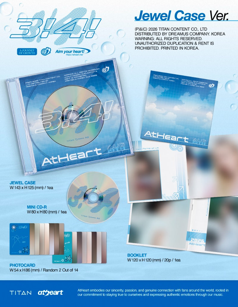 AtHeart Single Album [3!4!] (Jewel Case Ver.)