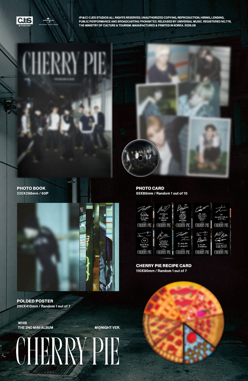 WHIB 2nd Mini Album [CHERRY PIE] (MIDNIGHT Ver.)